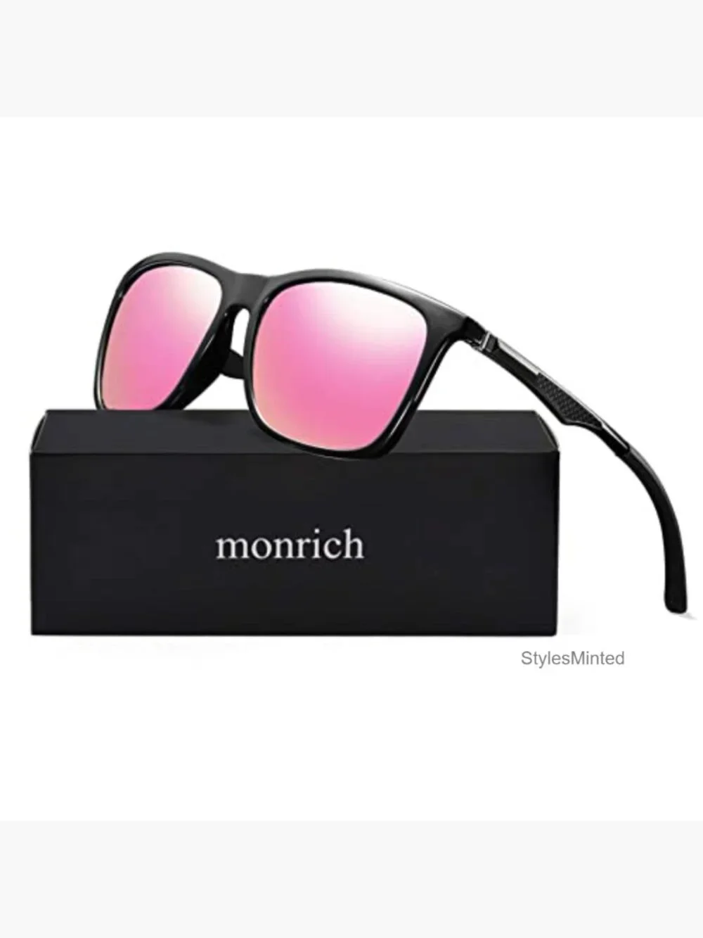 Men's Polarized Sunglasses Driving Rectangular Aluminum Sunglasses